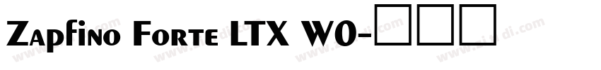Zapfino Forte LTX W0字体转换